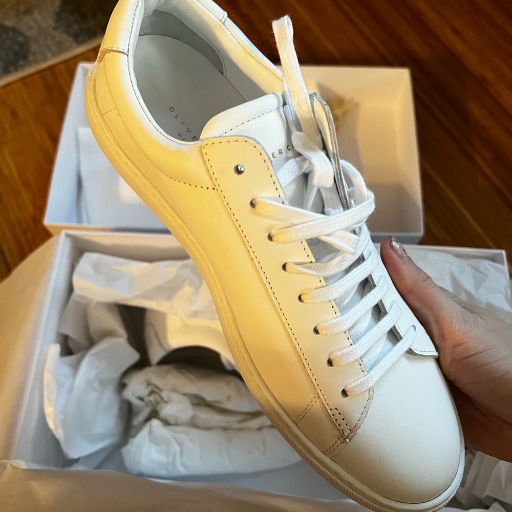Oliver Cabell White Leather Sneakers